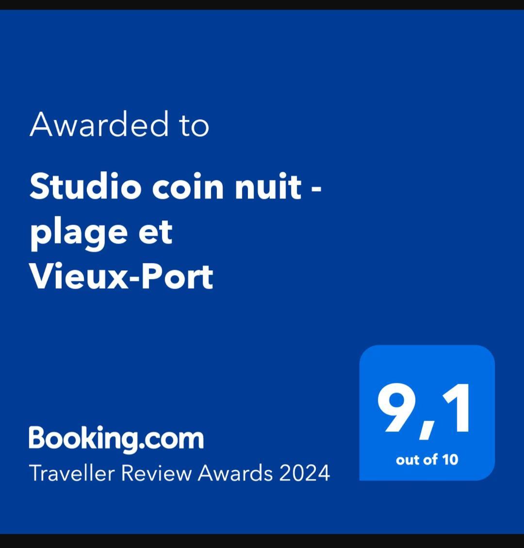 Studio Coin Nuit, Entre Plage Et Centre Marseille Bagian luar foto